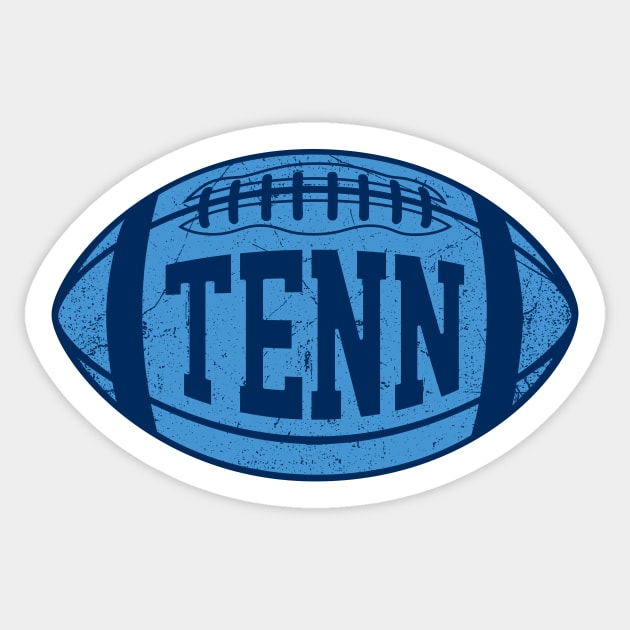 TENN Retro Football - White Sticker by KFig21